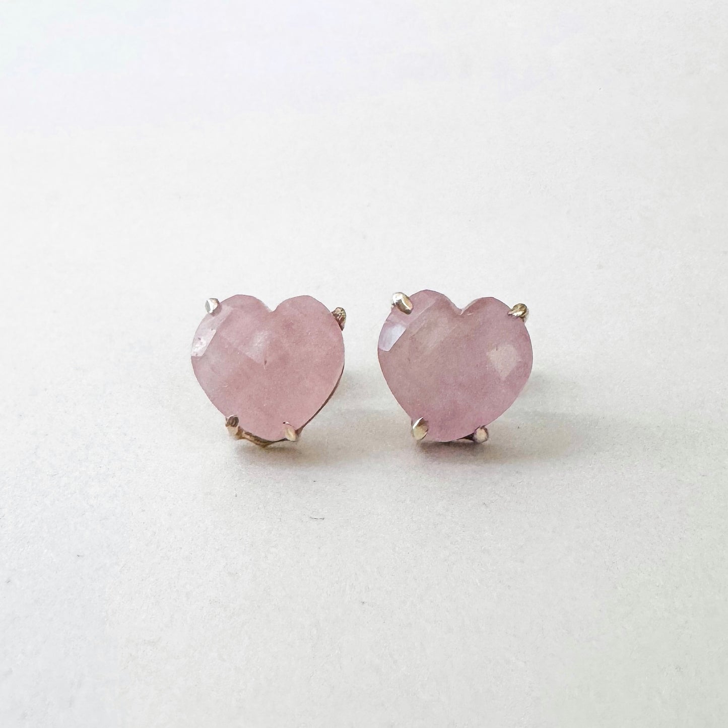 Gemstone Heart Earrings