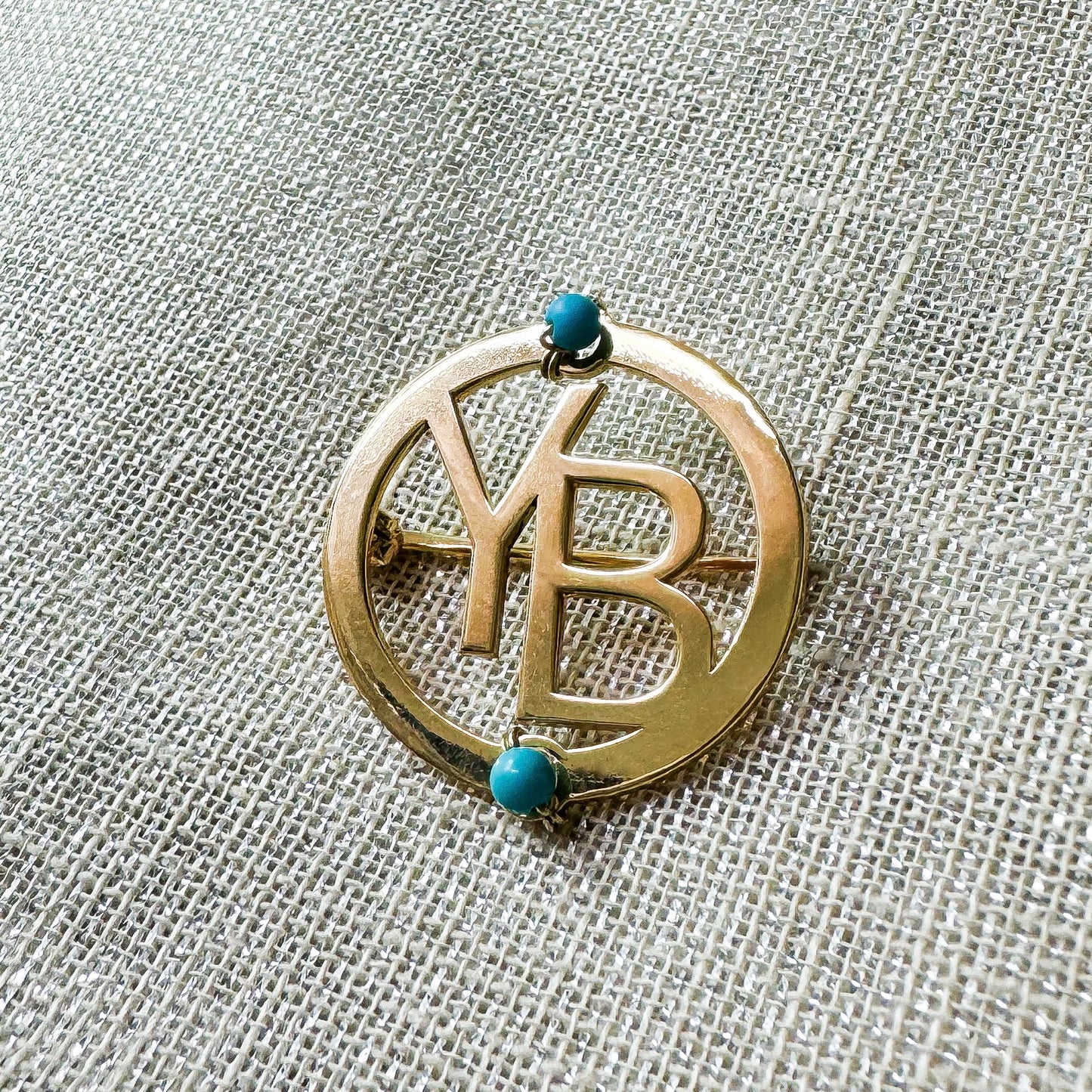 Baby pin with Initials