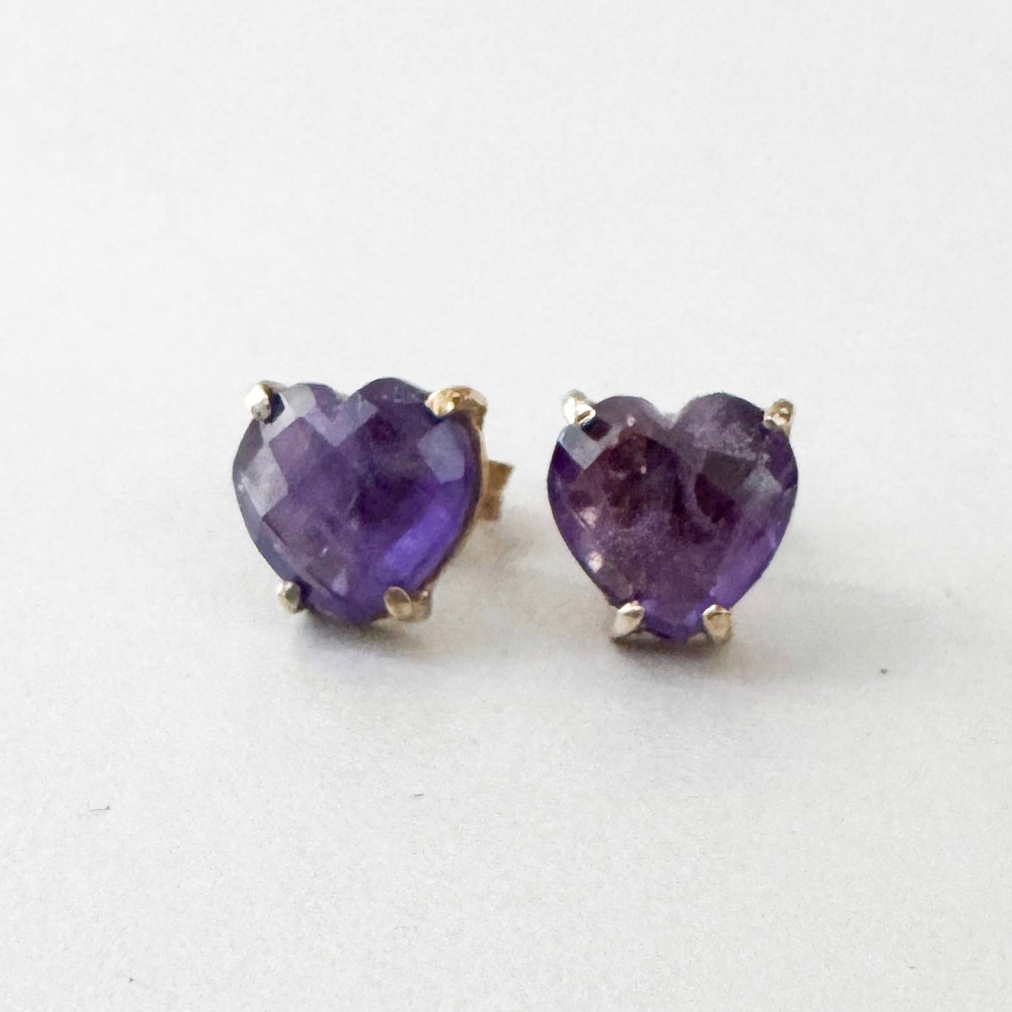 Gemstone Heart Earrings