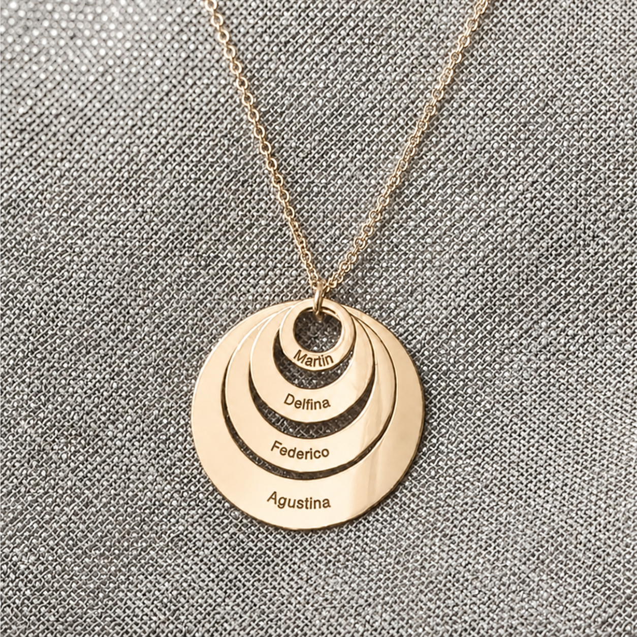 Layered Necklace with 4 names