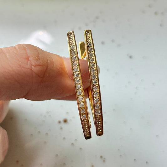 Straight Hoop Earrings