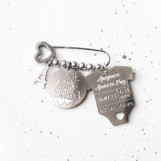 Personalized Onesie Baby pin charm