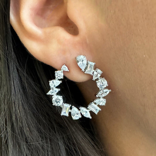 Multi Shape Round Earrings