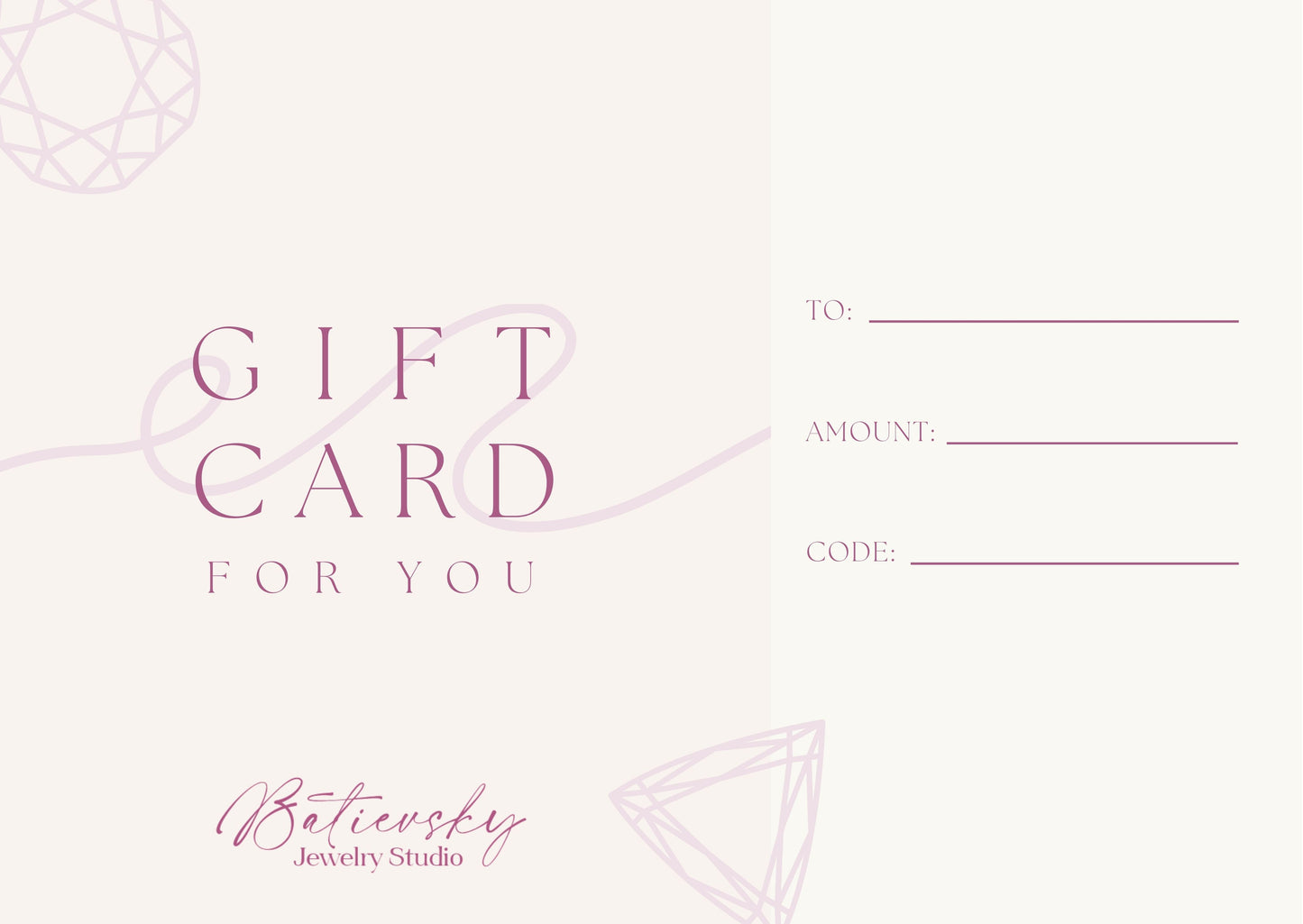 Tarjeta de regalo Chic Love