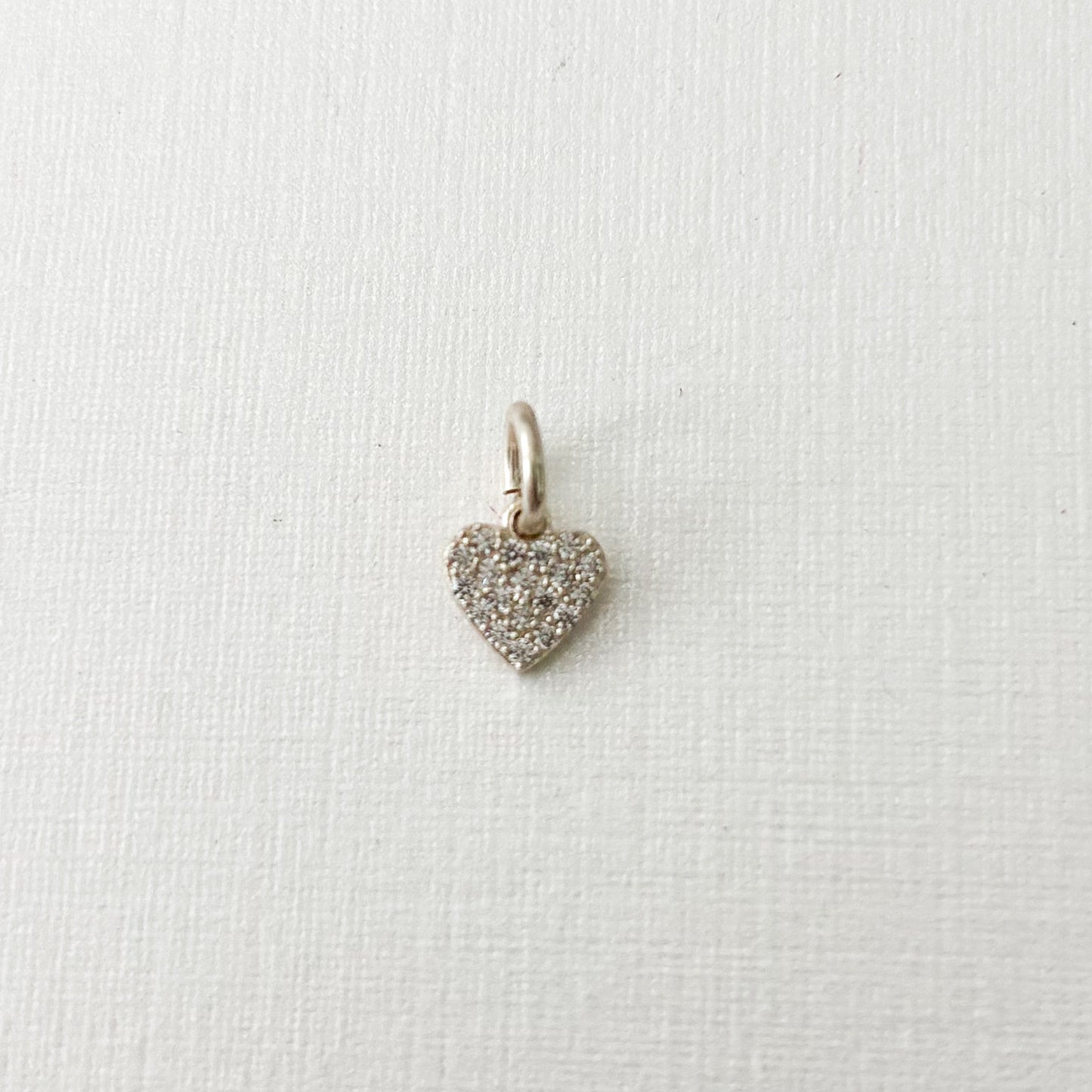 Heart charm for baby pins
