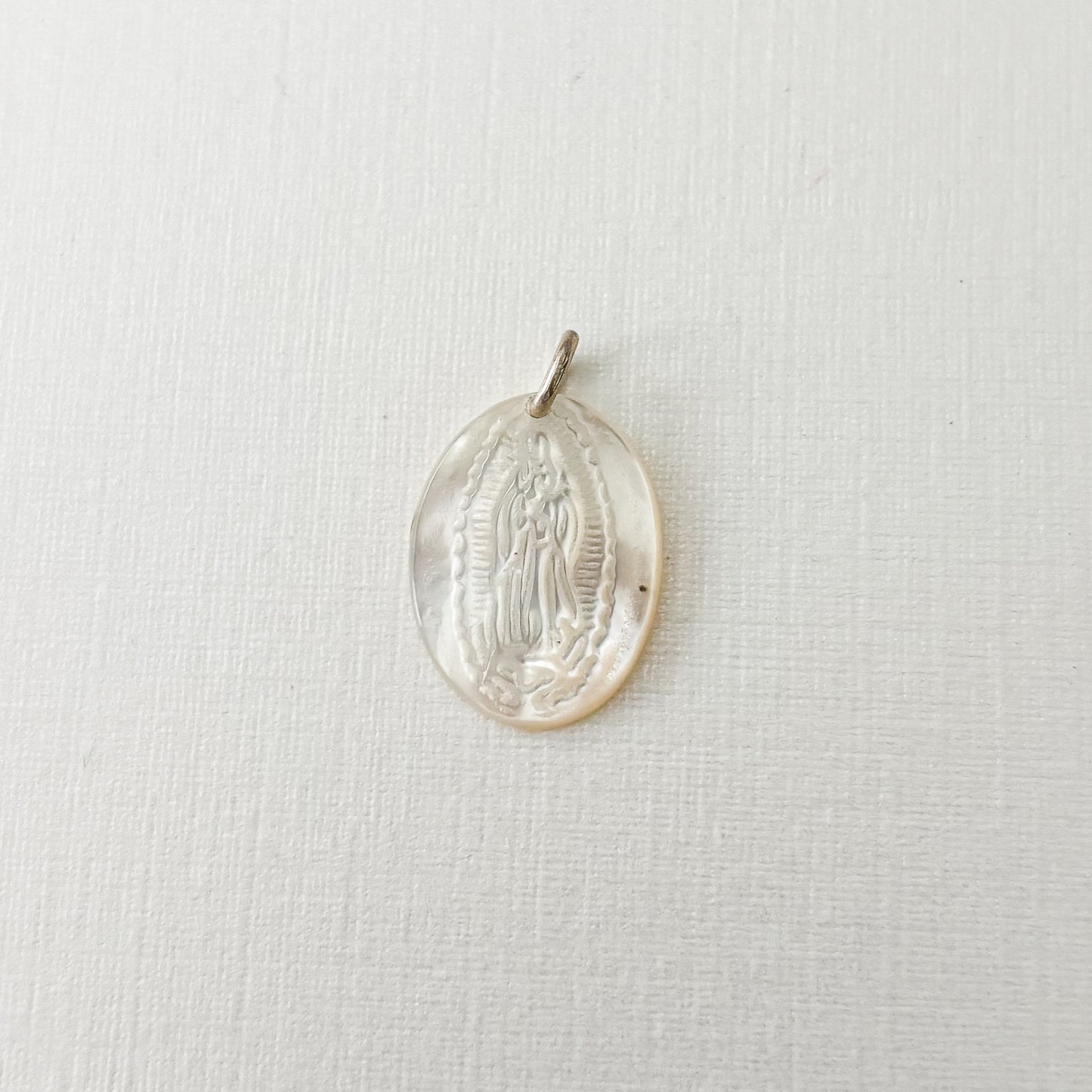 Nacar virgin charm for baby pins