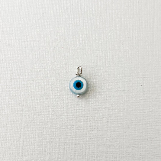 Nacar evil eye charm for baby pins