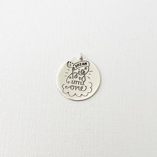 Dream Big baby pin charm