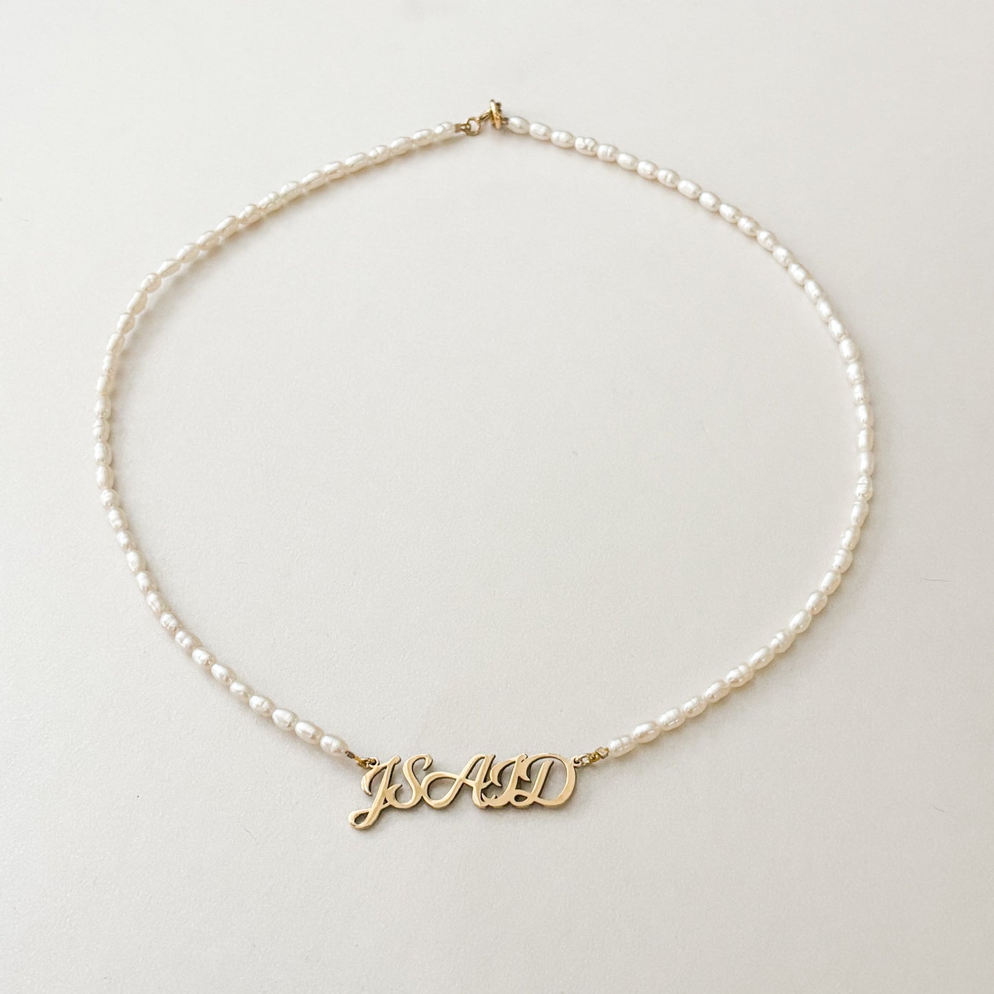 Personalized Pearl Necklace