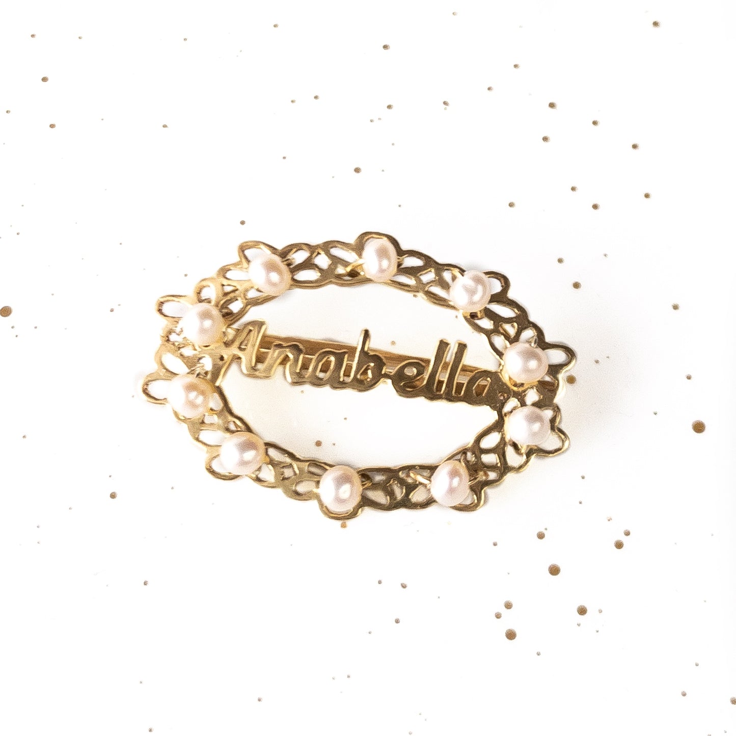 Lyanne Baby Pin with pearls