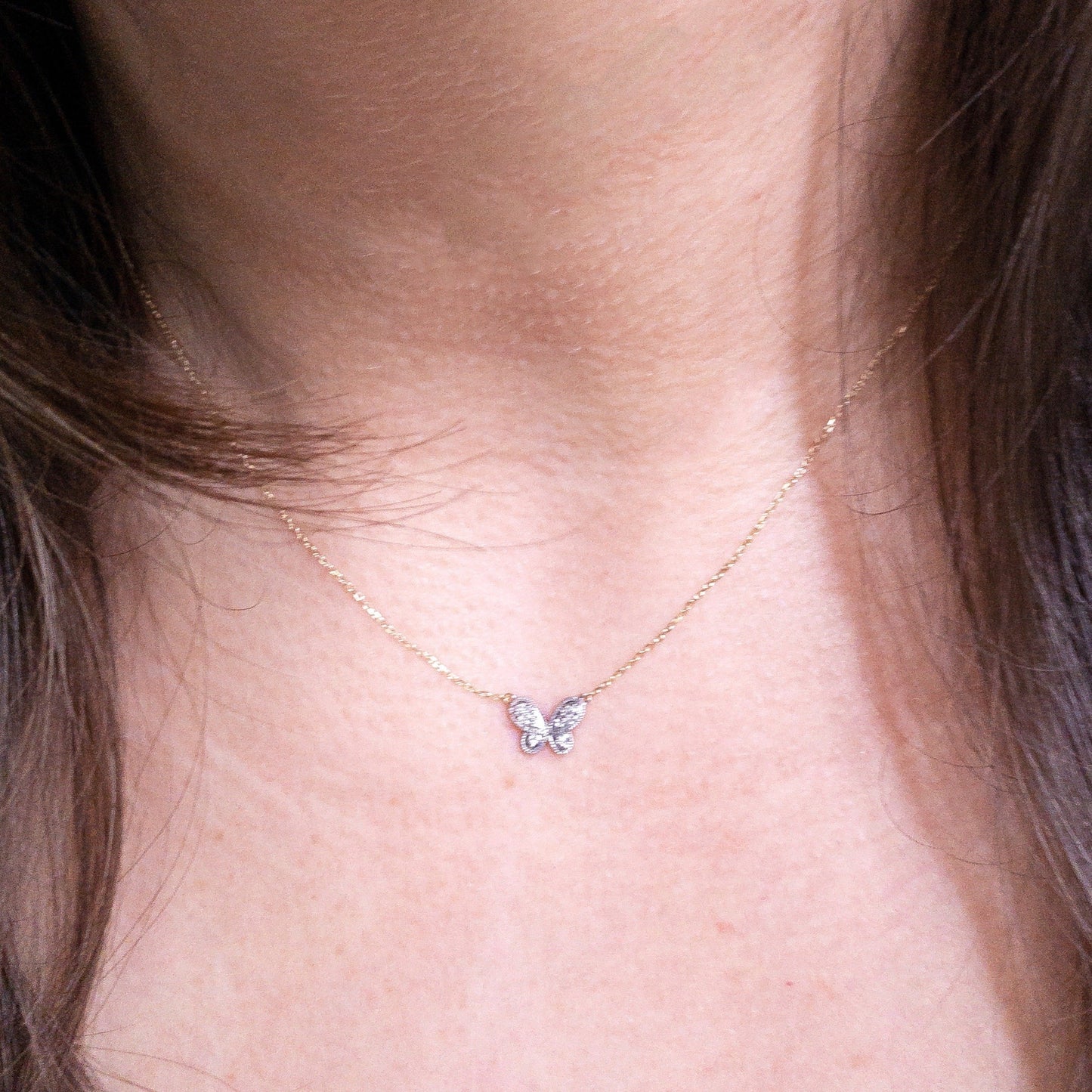 Butterfly Gold Necklace