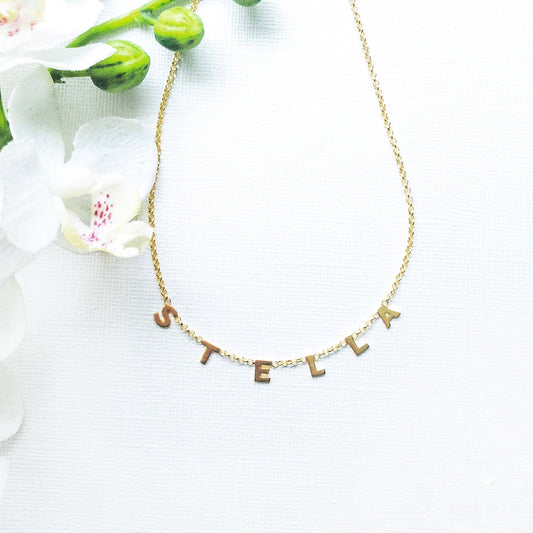 Dangling Letter Necklace