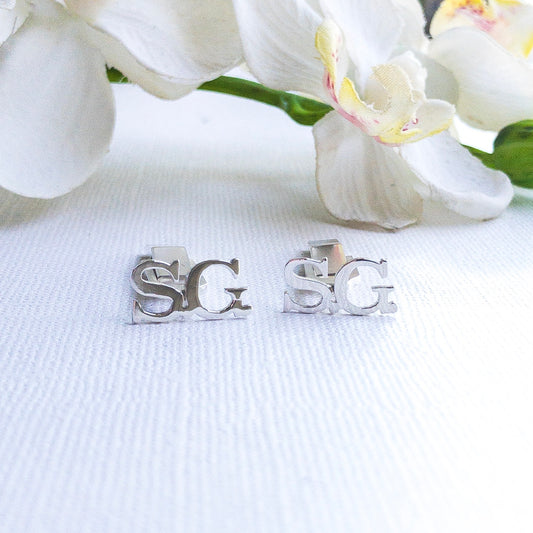 Gemelos con inicial personalizada