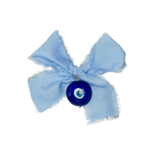 Evil eye with bow Baby pin