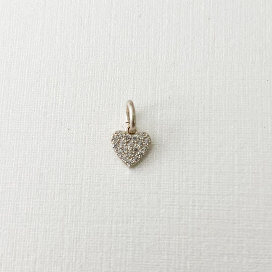 Heart charm for baby pins