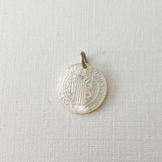 San Benito nacar charm for baby pins