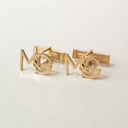3 Letters custom made Cuff Links