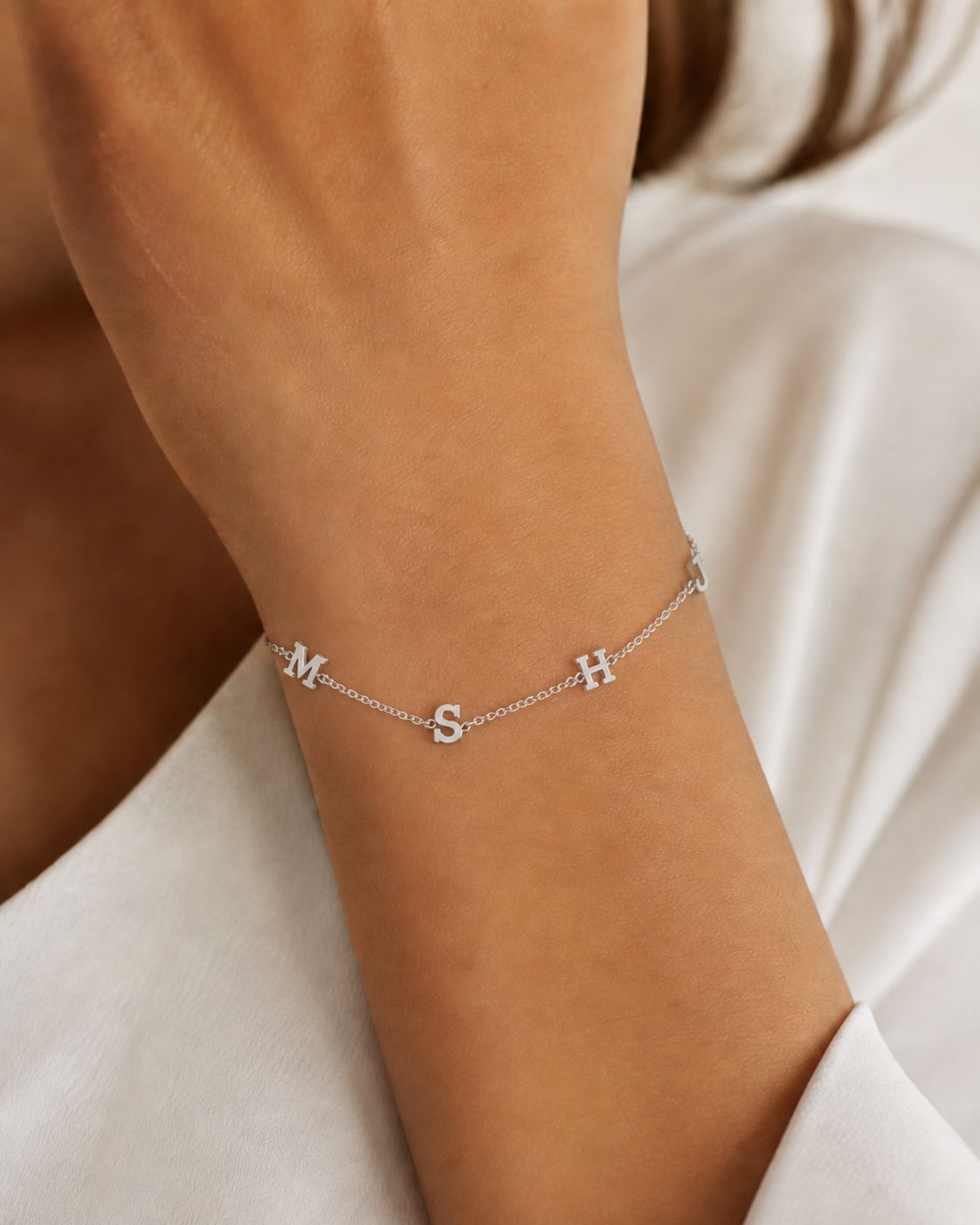 Four Initial Bracelet