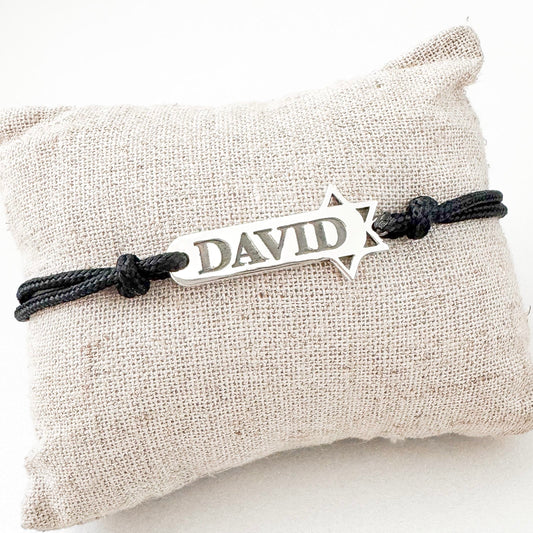 Personalized Star of David Bracelet