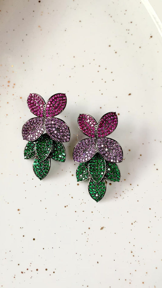 Color Leaf Earrings