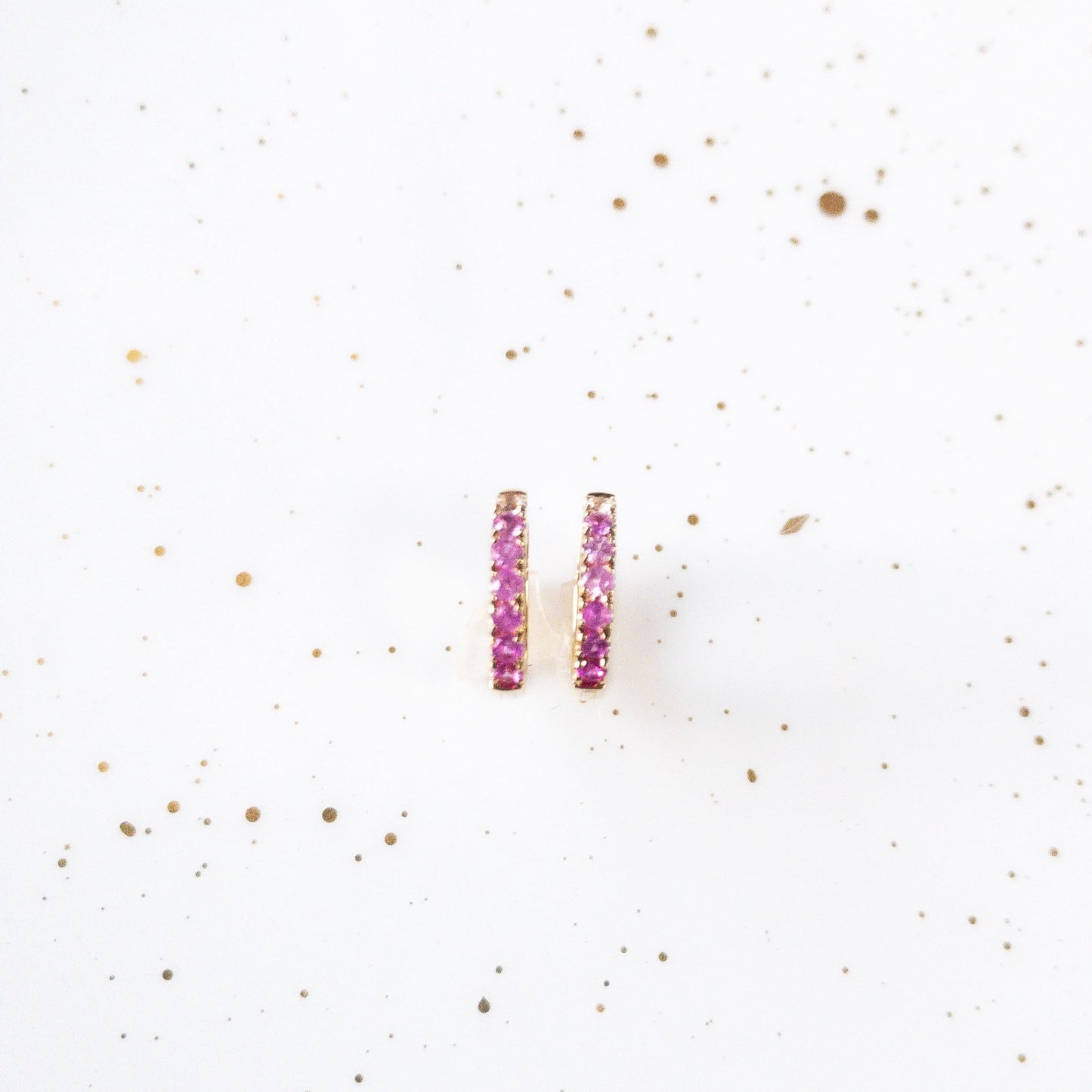 Sapphire Mini Hoop Earrings