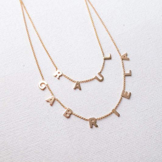 Dangling Letter Necklace