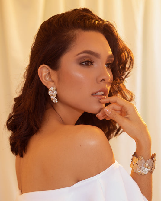 Textured Circles Earrings