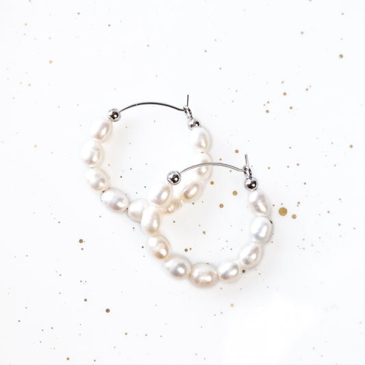 Pearl Hoops
